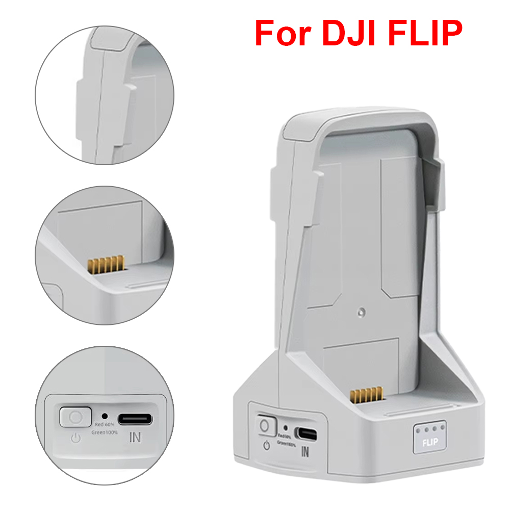 Drone Power Bank - เครื่องชาร์จแบตเตอรี่สําหรับ DJI Flip 2-way CHARGING HUB