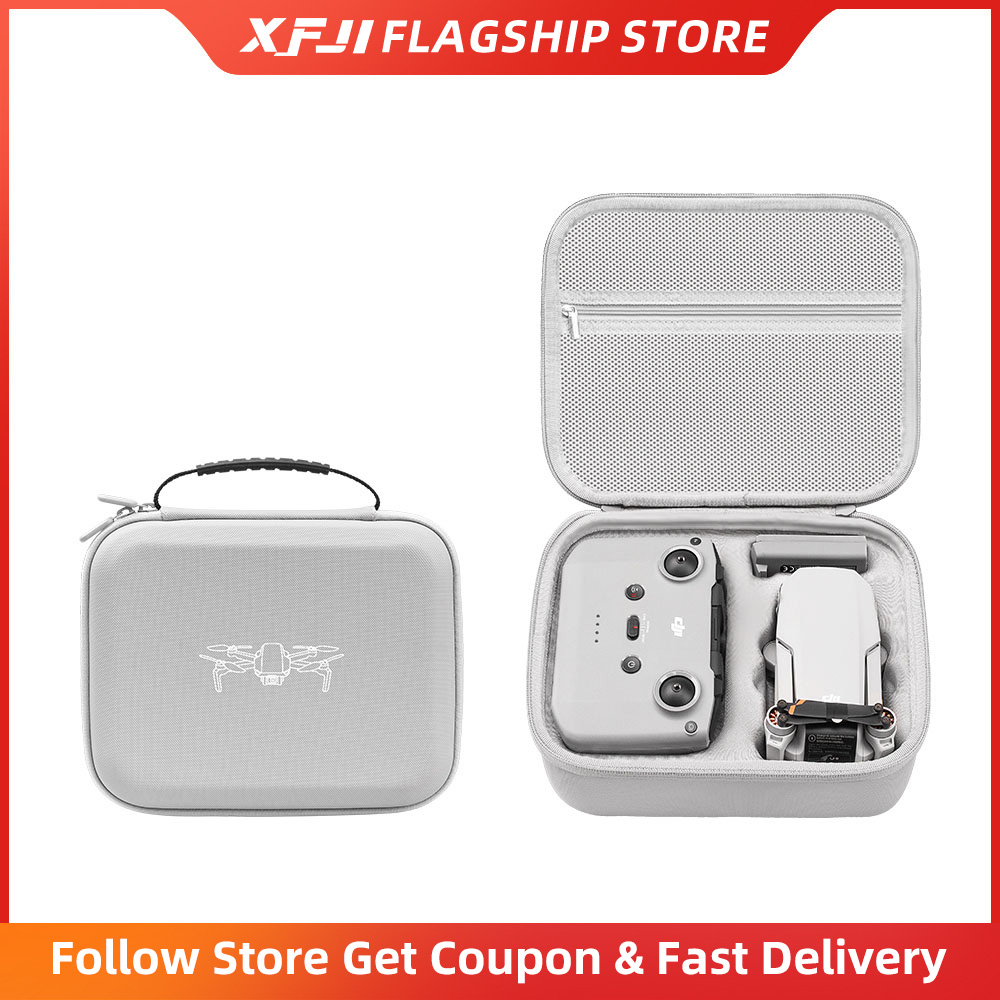 Drone Controller Hood - XFJI กระเป๋าป้องกันกระเป๋าถือหนัง PU กระเป๋าถือสําหรับ DJI Mini