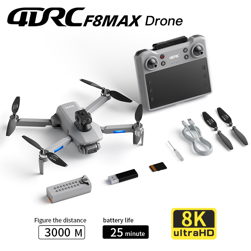 Drone Controller Screen - โดรน F8 MAX GPS ระดับมืออาชีพ กล้อง