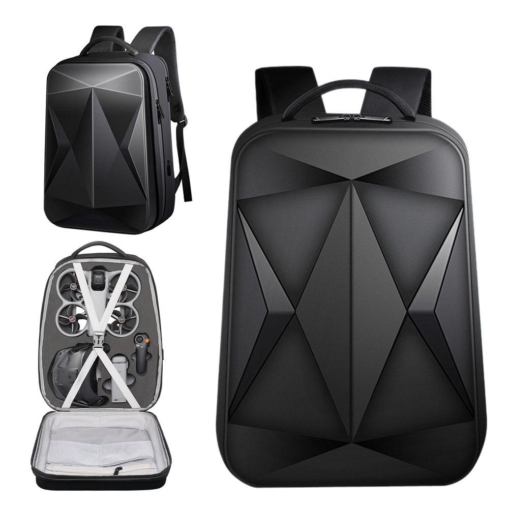 Drone Hard Shell Case - กระเป๋าเป้สะพายหลังแบบแข็งสำหรับโดรน DJI AVATA 360 ความจุขนาดใหญ่ กระเป๋าเก็บของแบบสะพายไหล่