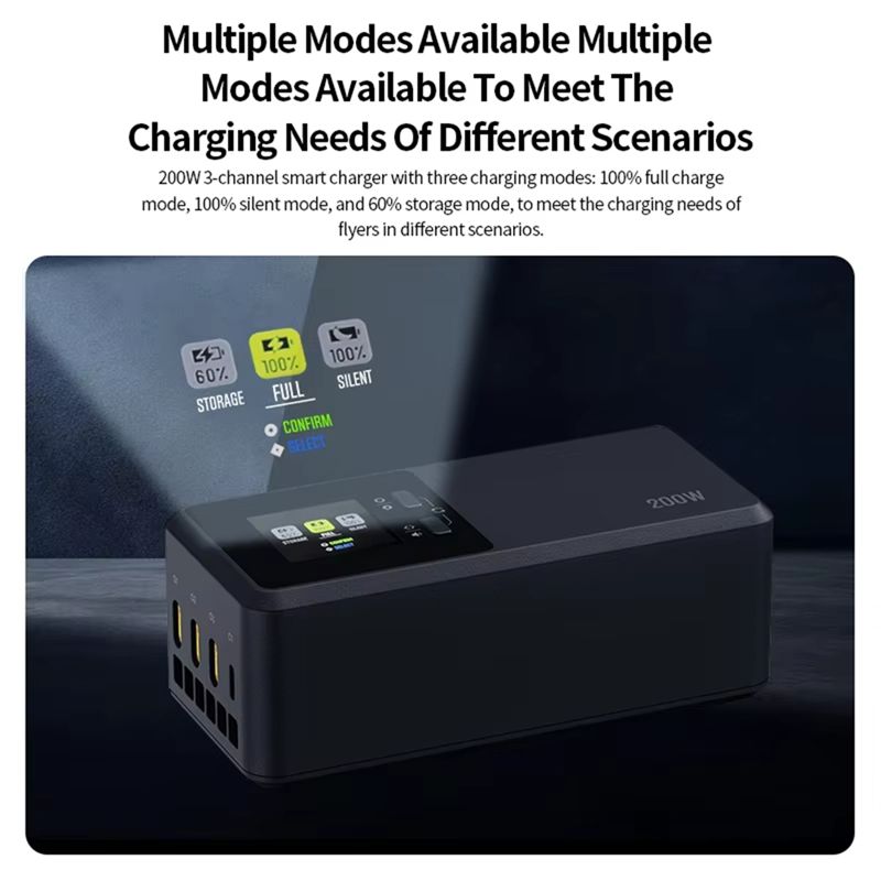ฮับชาร์จเร็วอัจฉริยะ 200W แบบส - Drone Charging Hub บทวิจารณ์และราคา