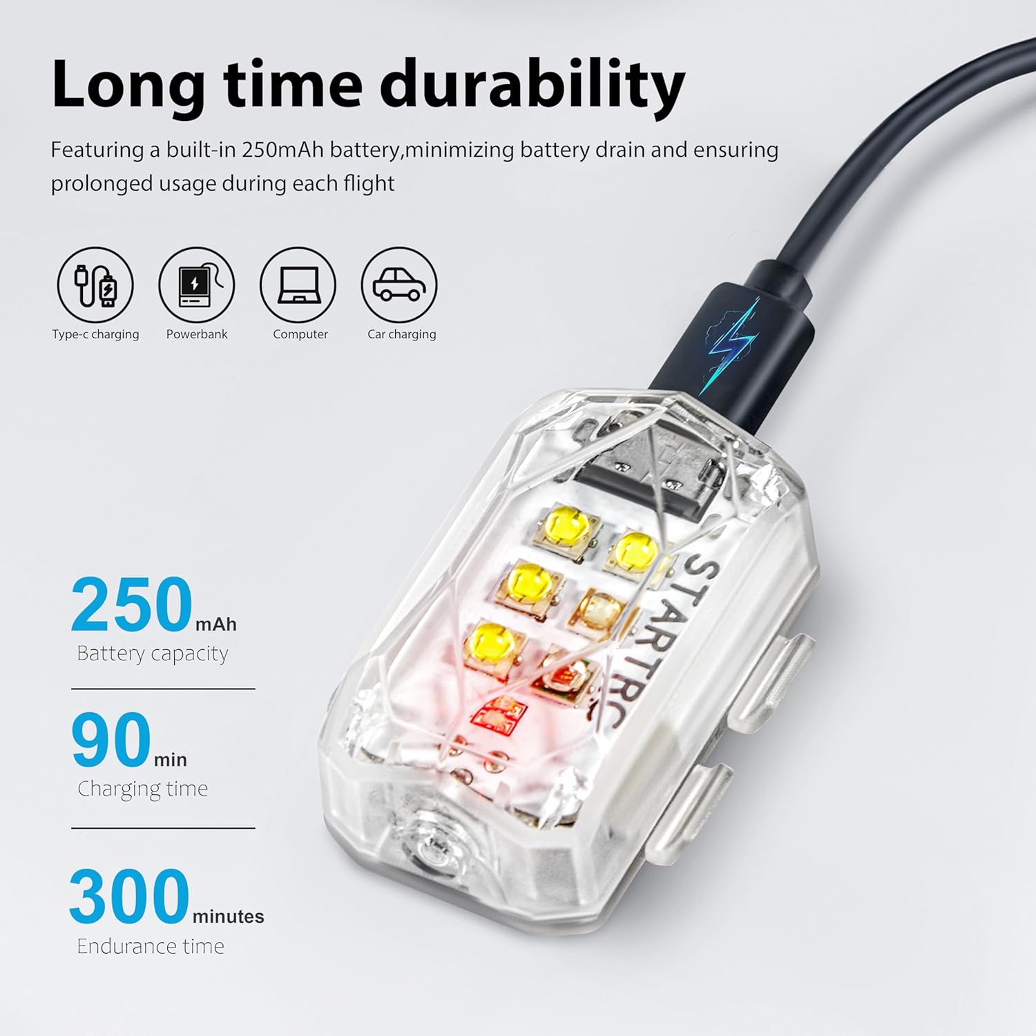 ไฟแฟลชป้องกันการชนสำหรับโดรน S - Drone Strobe Light บทวิจารณ์และราคา