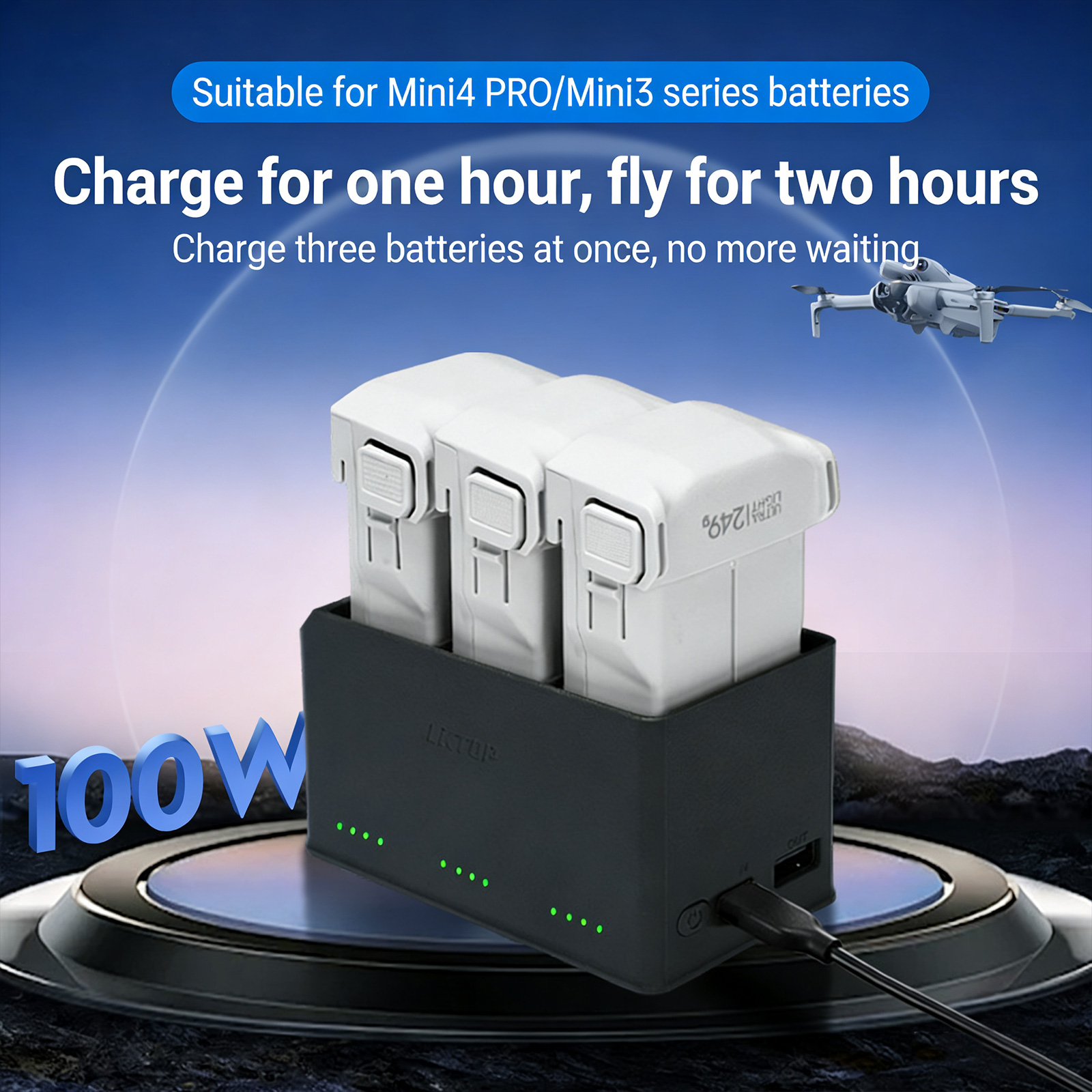 ตัวจัดการการชาร์จแบตเตอรี่สำหร - Drone Charging Hub บทวิจารณ์และราคา