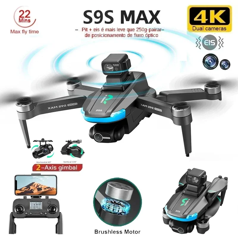 ใหม่S9S MAX MINI Drone 4K 2 แก - Drone Controller Screen บทวิจารณ์และราคา