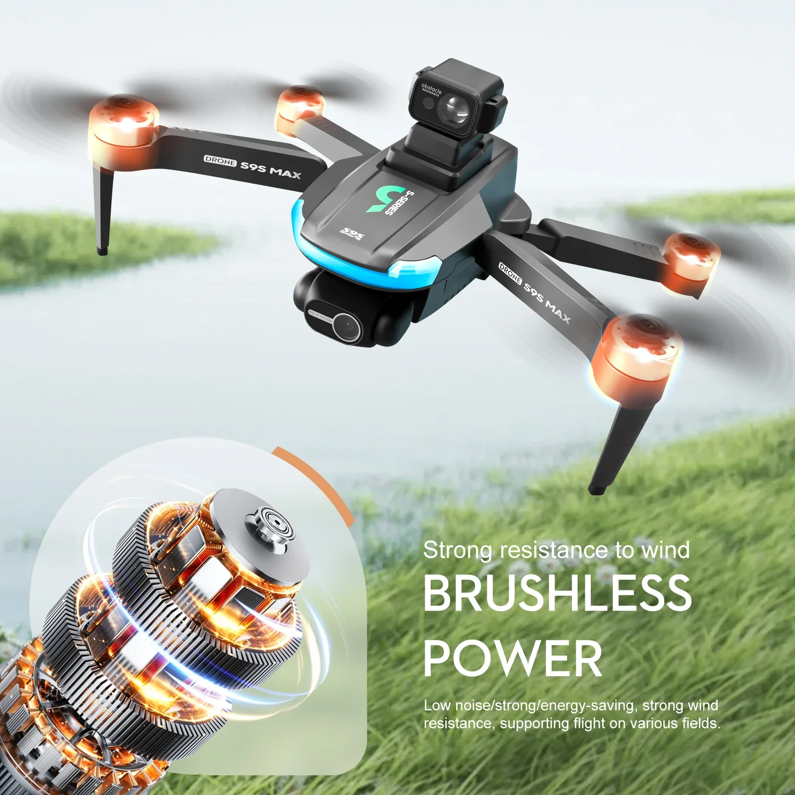 ใหม่S9S MAX MINI Drone 4K 2 แก - Drone Controller Screen บทวิจารณ์และราคา