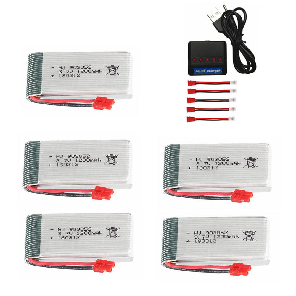 3.7V 1200mAh 903052 แบตเตอรี่  - Drone Battery Charger บทวิจารณ์และราคา