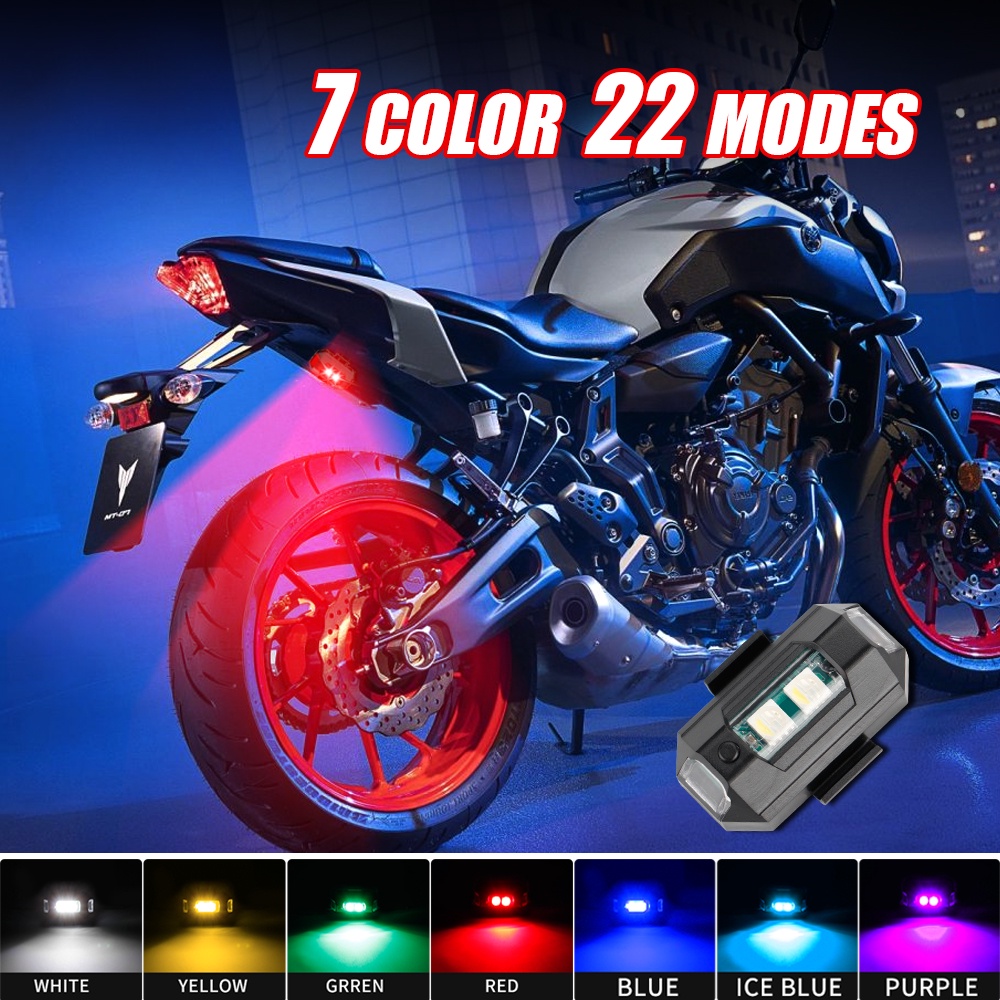 1PC 7 สี Mini USB ชาร์จ LED An - Drone Strobe Light บทวิจารณ์และราคา