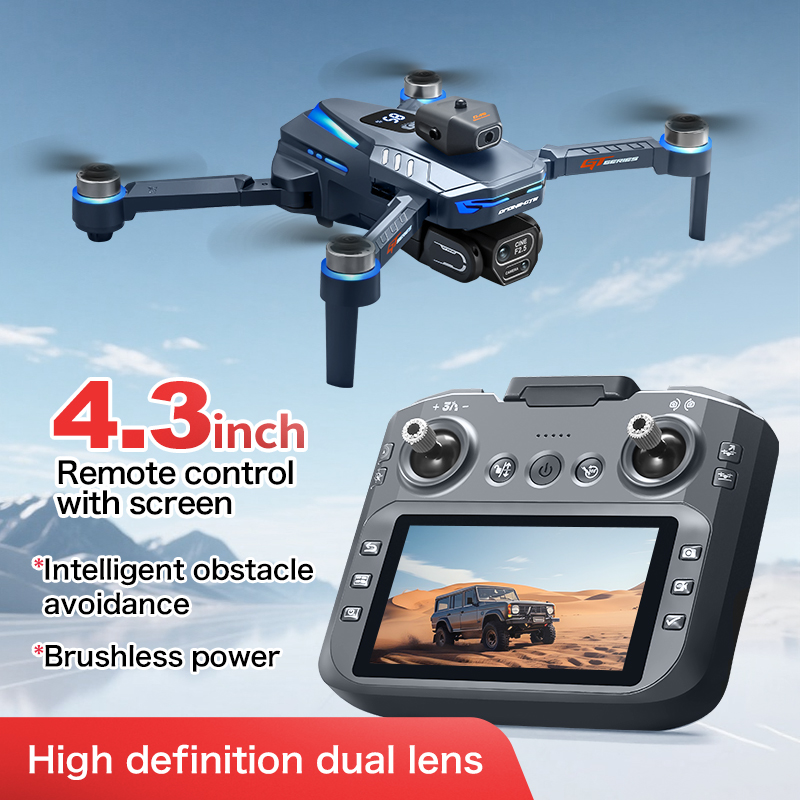 โดรนบินหลบหลีกสิ่งกีดขวาง GT8  - Drone Controller Screen บทวิจารณ์และราคา